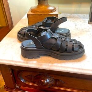 Free People Delaney Fisherman Platform Sandals NWOT